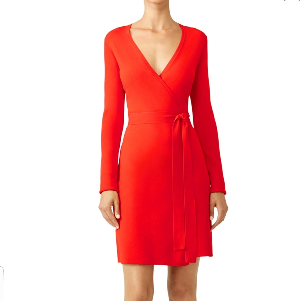 Diane Von Furstenberg Classic Red Wrap Dress